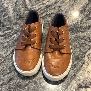 Tommy Bahama Brown Leather Sneakers with White Sole